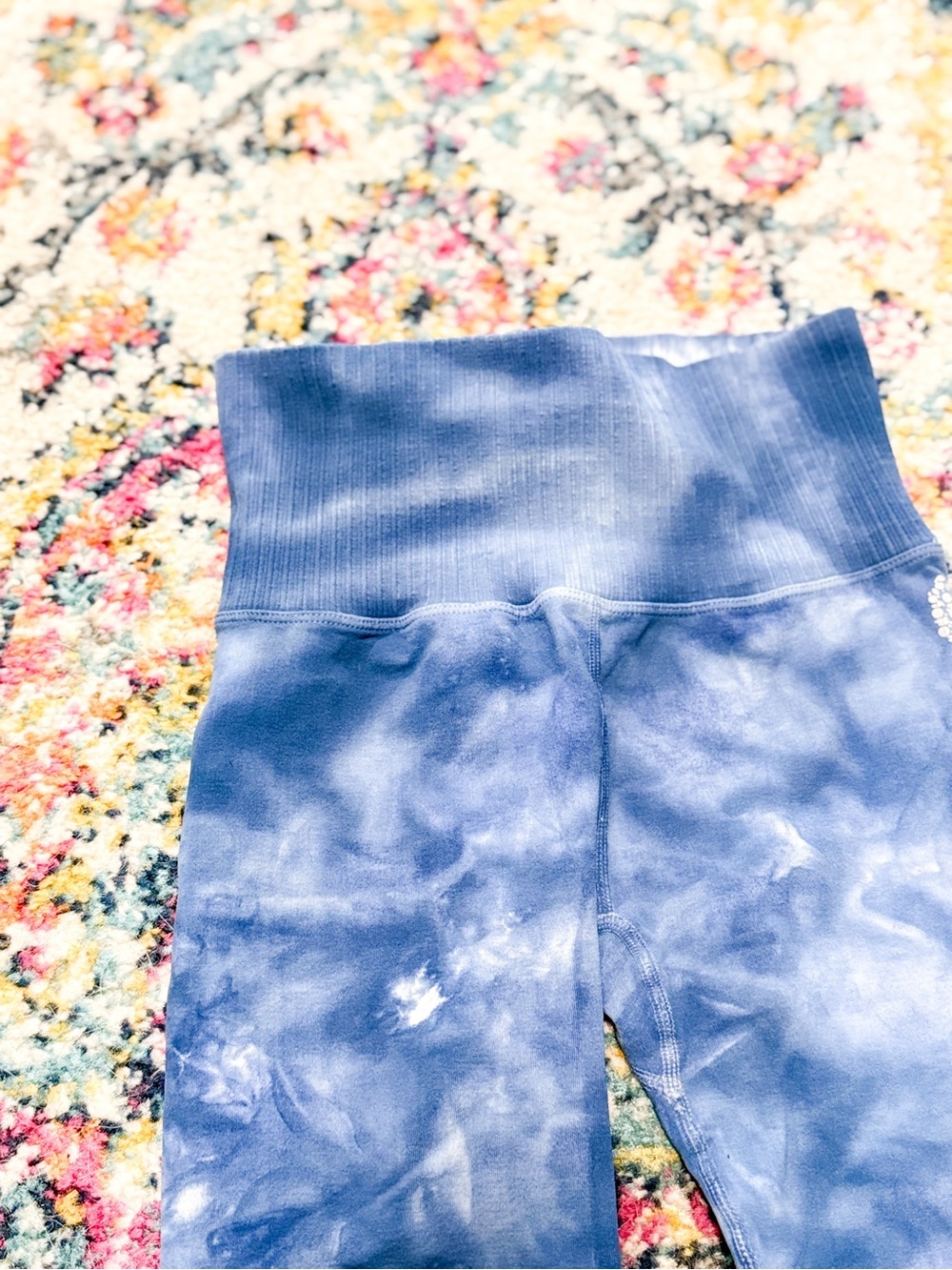 Free People Movement Good Karma Blue Tie-Dye High-Rise Leggings - Picture 12 of 12